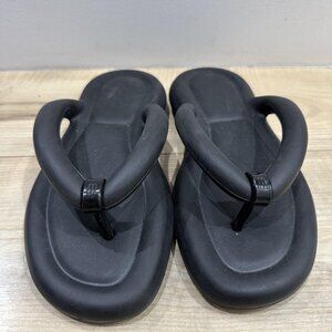 Melissa Shoes Womens Size 6 Platform Flip Flops Sandals‎ 37 EUR Vegan Rubber